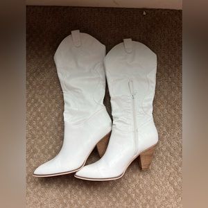 White cowboy boots